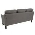 thumbnail image 6 of Living Room Sofa Couch with Single Cushion in Dark Gray Fabric, 6 of 8