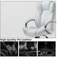 thumbnail image 2 of BestOffice Ergonomic Executive Office Chair PU Leather Computer Desk Task Chair, Adjustable High Back, Rolling Swivel with Lumbar Support, White, 2 of 7