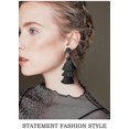 thumbnail image 2 of Colorful Layered Tassel Earrings Bohemian Tiered Tassel Stud Dangle, 2 of 3