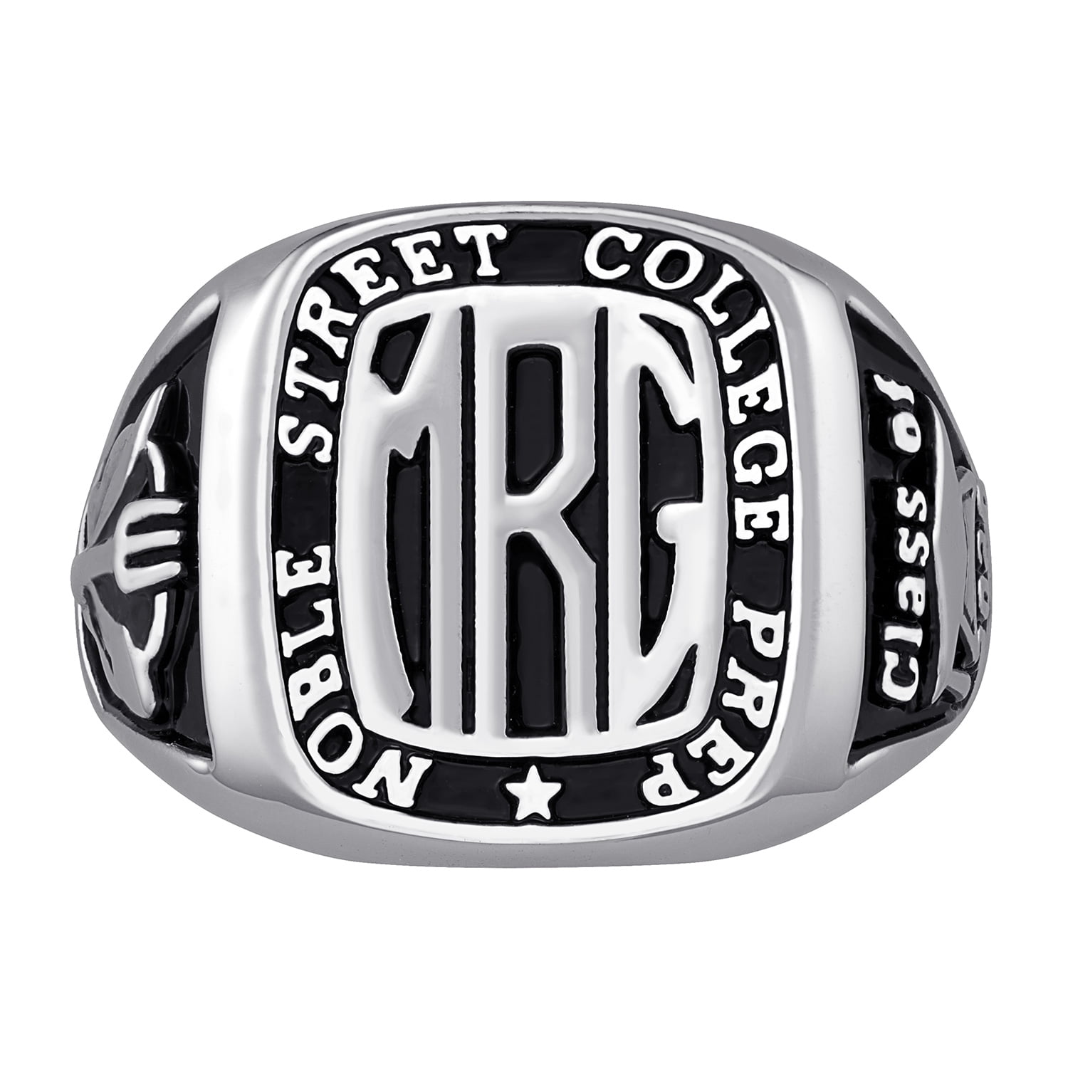Order Now for 2025 Graduation, Freestyle Men's Celebrium Rectangle Signet Class Ring, Personalized, High School or College Graduation