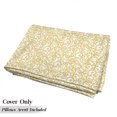 thumbnail image 5 of Victorian Floor Pillow Lounger Cover, Floral Ivy Swirls in Golden Yellow Shade Antique Motif Inspired Art Print, Nap Mat Printed Fabric Case for 5 Pillows, 88" x 36", Yellow and White, by Ambesonne, 5 of 5
