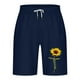 thumbnail image 4 of Puntoco Pantalones Cortos Deportivos Con Bolsillos Informales Elásticos Con Cordones Para Hombre, Pantalones Cortos Para El Hogar, Pantalones De Tres Cuartos, Azul Xxxxl, 4 of 4
