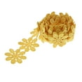 thumbnail image 2 of Cinta de encaje de 1 yarda para manualidades DIY, patrón de flores, apliques de costura para boda artesanal Amarillo Hugo Flor de encaje soluble en agua, 2 of 6