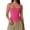 Hot Pink, variant on WIZUTIZ Womens Tank Tops Camisoles for Women Square Neck Slim Stretch Summer Workout Sleeveless Tops Ribbed T Shirts Side Split Camisoles Dark Gray XL