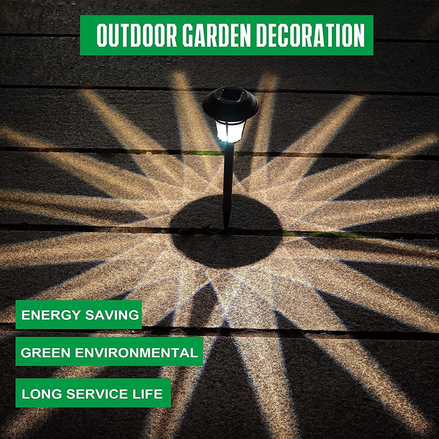 MAGGIFT Solar Pathway Lights Outdoor, Halloween Decorations, IP65 Waterproof, LED Garden Landscape Lighting for Yard Patio Walkway Driveway, 8 Pack