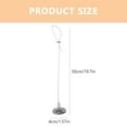 thumbnail image 2 of SEWOART 5Pcs Picture Rail Hanging System Hooks Plated Silver Zinc Alloy for Secure Display on Ceilings, 2 of 8