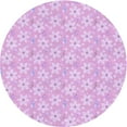 thumbnail image 1 of Ahgly Company Machine Washable Indoor Square Transitional Violet Purple Area Rugs, 3' Square, 1 of 7