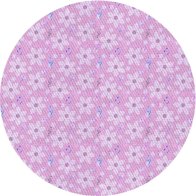 Ahgly Company Machine Washable Indoor Square Transitional Violet Purple Area Rugs, 3' Square