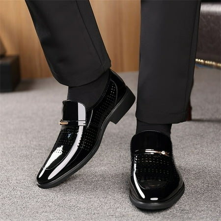 

Akiihool Mens Oxford Shoes Casual Men s Dress Shoes Formal Cap Toe Oxford Lace Up Dress Shoes Fashion (Black 10)