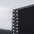 thumbnail image 2 of Baxton Studio Haylie Dark Gray Upholstered Queen Size Daybed with Roll-Out Trundle Bed, 2 of 12