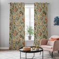 thumbnail image 4 of Vintage Spring Floral Kitchen Curtains Window Panels, Farmhouse Flowers Green Vintage Insulated Window Treatment Curtain, Grommet Curtains for Bedroom/Living Room/Bathroom, 2 Piece 42"Wx84"L, 4 of 8