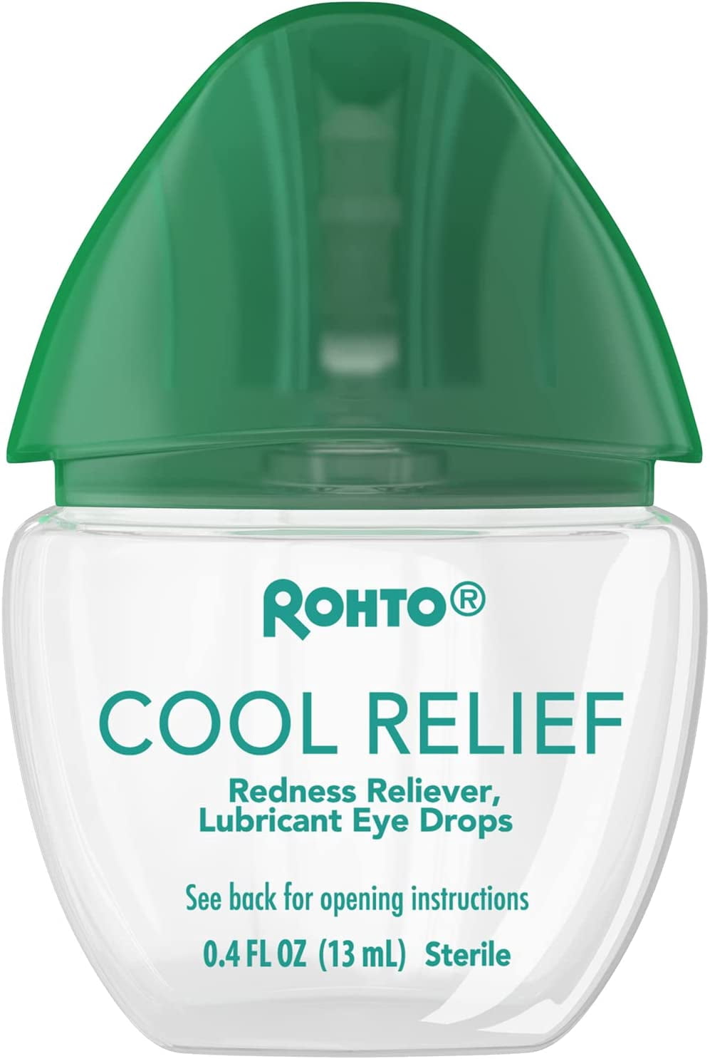Rohto Cool Relief Cooling Eye Drops, Redness Reliever & Lubricant, Fast Acting, 0.4 fl oz (Pack Of 3)