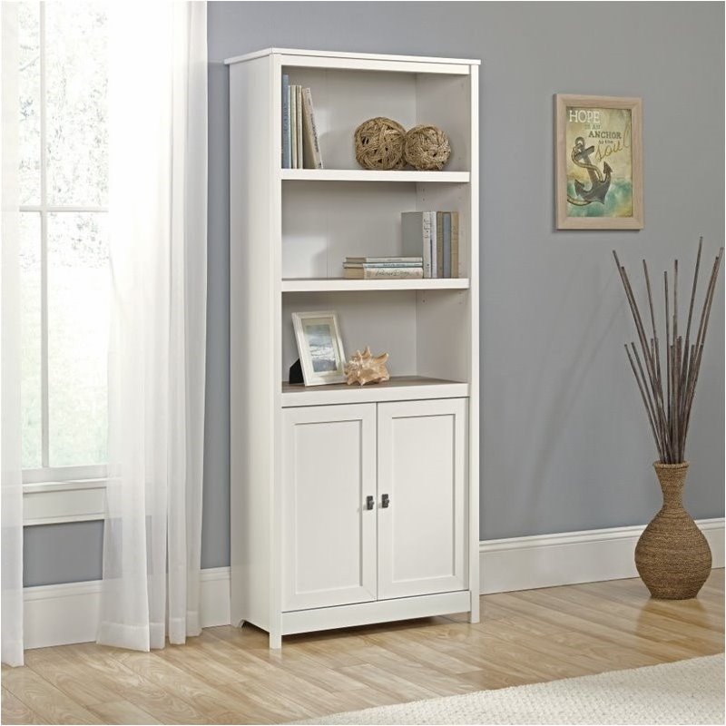 Pemberly Row 3 Shelf Bookcase in Soft White