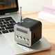thumbnail image 5 of EeaseMX Mini altavoz inalámbrico portátil para exteriores con pantalla LED y radio para viajes al aire libre (negro), 5 of 7