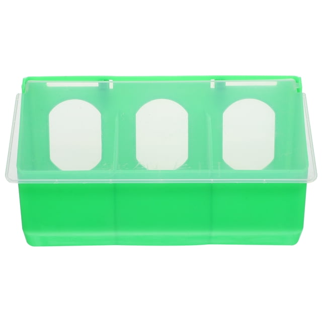 KAKOWELY Plastic Quail Feeder Household Bird Feeder Multi-function Bird Cup Pigeon Accessory (Random Color),9.45"X5.51"X3.54"