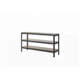 thumbnail image 2 of Console Table with Elm Veneer and Metal Inset Shelves, 2 of 5