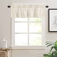 thumbnail image 2 of Cream Kitchen Valances for Windows 54x18 Inch Kitchen Curtains Valances Rod Pocket Modern Pure Beige Bathroom Window Valances for Window Treatment Decor, 2 of 6