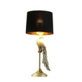 thumbnail image 3 of 29" In Modern Elegance Golden Peacock On A Pedestal Polyresin Table Lamp, 3 of 4