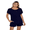 Dark Blue, variant on LYMAYTER‌ ‌Comfy Sleepwear Set for Women's Breathable Relaxed Two-Piece‌ Short Sleeves Set