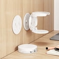 thumbnail image 4 of Estante plegable para guardar tazas para armario, puerta, pared, escritorio, soporte adhesivo no perforado para tazas de agua y café, estante plegable para tazas para cocina, baño, dormitorio, mesita, 4 of 6