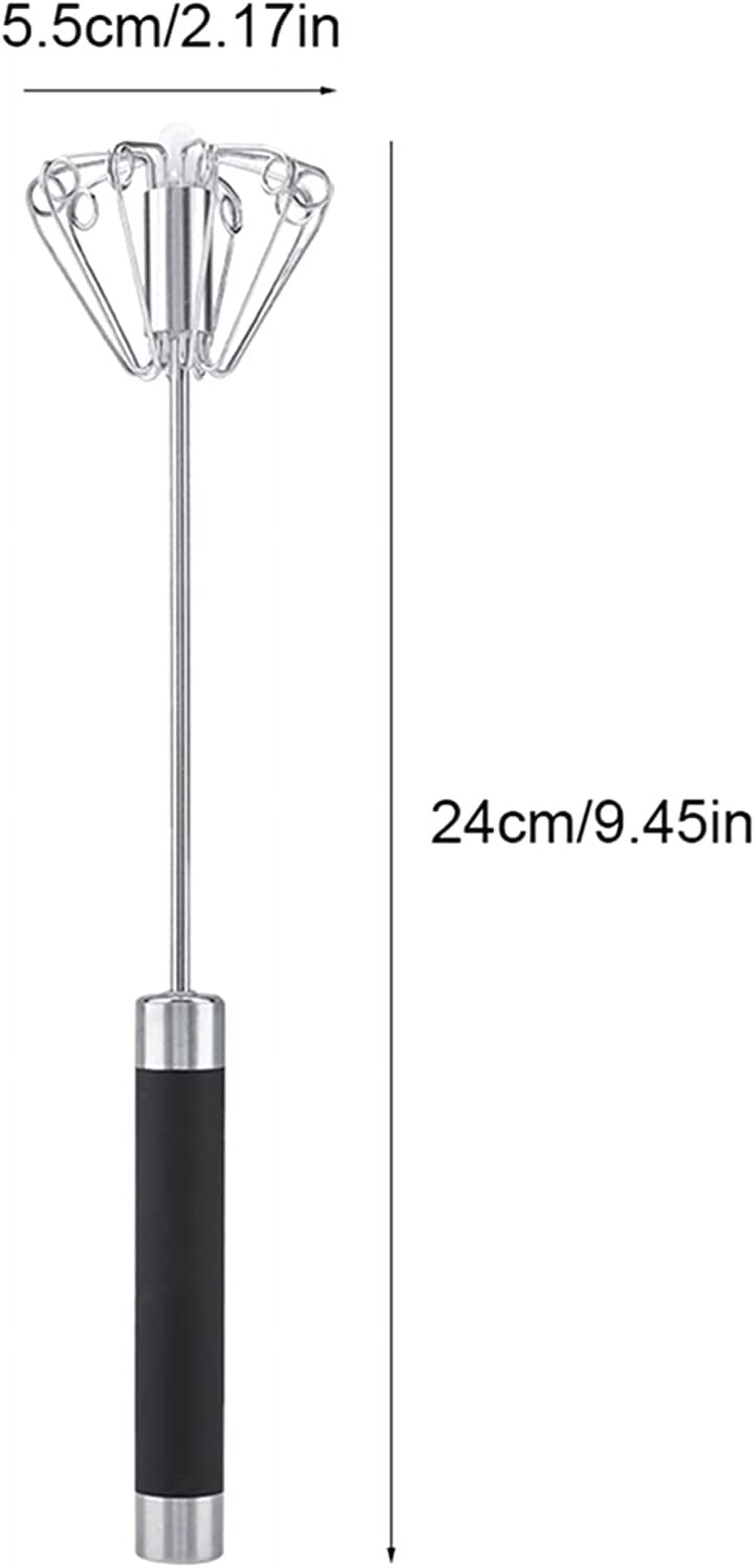 FRKSMD-Whizzy Whisk, 9.45 * 2.17in Manual Hand Mixer, Push Whisk Suitable for Stirring Foods Such as Eggs, Milk and Yogurt