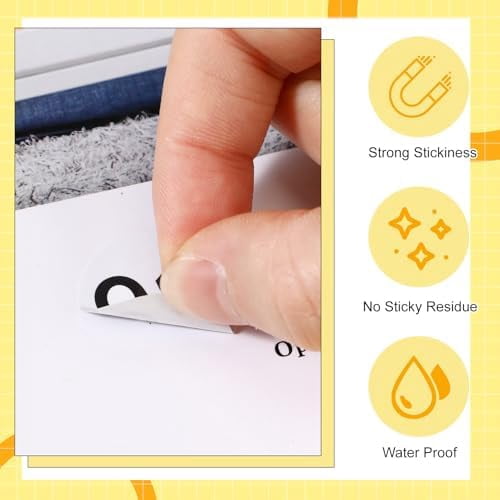 Clabby 700 Pcs Consecutive Number Stickers 1-100 Round Colored Labels 1 Inch Self Adhesive Vinyl Number Decals for Office, Inventory, Storage, Bins (Black)