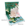 thumbnail image 2 of Mouliraty Water-Lily Line Pop-Up Card – Any Occasion Card – Handcrafted 3D Pop-Up Greeting Card For Her – Everyday Love Card,Mother's Day Card,Birthday Card, 2 of 5