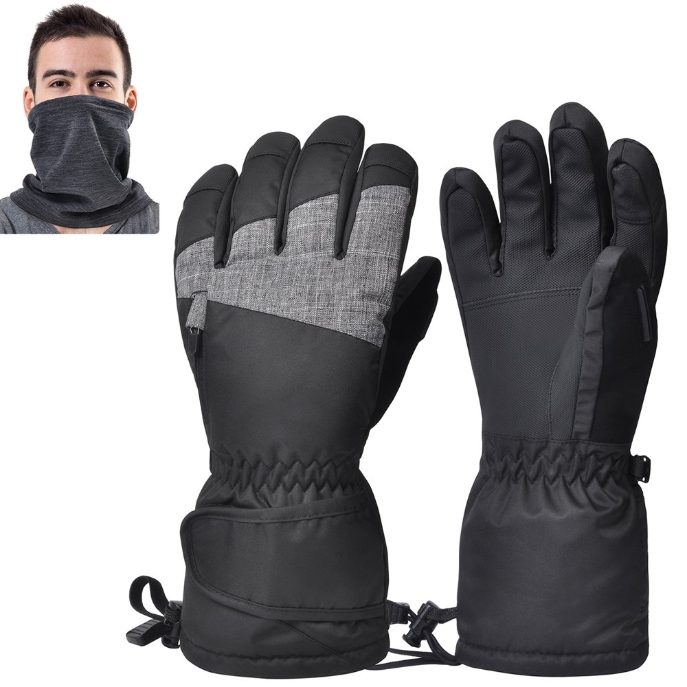 Solaris Ski Gloves for Men Women, Waterproof Winter 3M Thinsulate