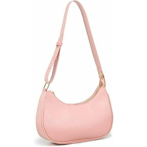 KXF Shoulder Bags for Women PU Leather Small Shoulder Purse Handbag Clutch Hobo Tote Cute Crescent Bag Underarm Purse