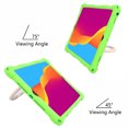thumbnail image 3 of Dteck Kids Case for Samsung Galaxy Tab A7 Lite 8.7-inch T220 T225,Shockproof Silicone Case 360 Degree rotating Kickstand Cover with Shoulder Strap,Green, 3 of 7