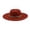 Brick Red, variant on Wide Brim Cowboy Hat with Detail Oval for and Winter Outdoor Warm Tan Hats for Women One Size