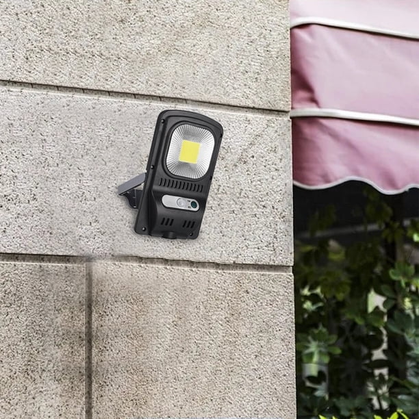 Focos solares inalámbricos con sensor de movimiento | 36 luces LED COB de seguridad para exteriores | Luces impermeables IP65 para jardín y garaje | Construcción de ABS/PS negro