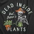 thumbnail image 2 of Mens Dead Inside But Theres Plants T Shirt Funny Sad Skeleton House Plant Lovers Tee for Guys Graphic Tees, 2 of 9