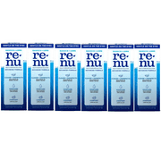 6 Pack - Renu Contact Lens Solution, Advanced Formula Multipurpose Lens Cleaner for Eye Contacts, Cleaning, Moisturizing and Disinfecting Care for Soft & Silicon Hydrogel Lenses, 12 Fl Oz