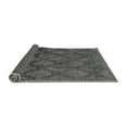 thumbnail image 2 of Ahgly Company Indoor Round Abstract Gray Modern Area Rugs, 4' Round, 2 of 4
