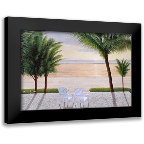 Romanello, Diane 14x11 Black Modern Framed Museum Art Print Titled - Palm Daydreaming