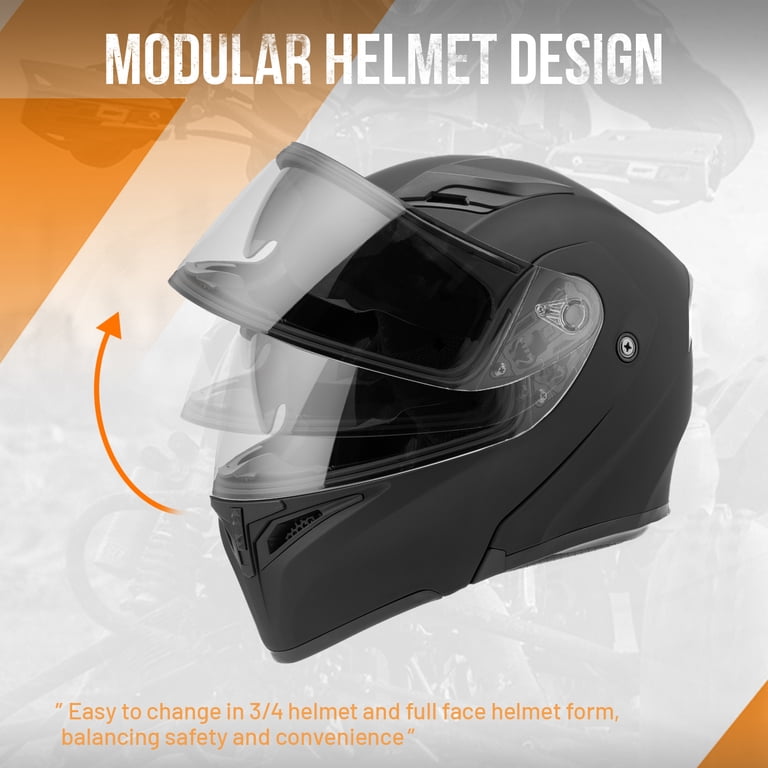 Oumurs Motorcycle Bluetooth Modular Full Face Dual Visor Flip-Up Adjustable XL Helmet - Walmart.com Oumurs Motorcycle Bluetooth Modular Full Face Dual Visor Flip-Up Adjustable XL Helmet - Walmart.com