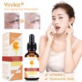 thumbnail image 1 of Xihbxyly Artículos en liquidación Suero facial vitamina C Ilumina, hidrata, repone el agua, aclara las líneas, nutre, blanquea y 30 ml, 1 of 7