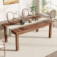 thumbnail image 2 of Tribesigns 70.86" Wood Dining Table for 6-8, Modern Large Rectangle Kitchen Table, Farmhouse Dinner Table Breakfast Table for Kitchen & Dining Room, 2 of 7
