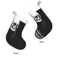thumbnail image 6 of Cauagu Gothic Skull Drape for Christmas Stockings,1-Pack Large Xmas Stocking Holiday and Farmhouse Stocking Fit for Christmas Holiday Party Decoration(17.7*11 Inch), 6 of 7