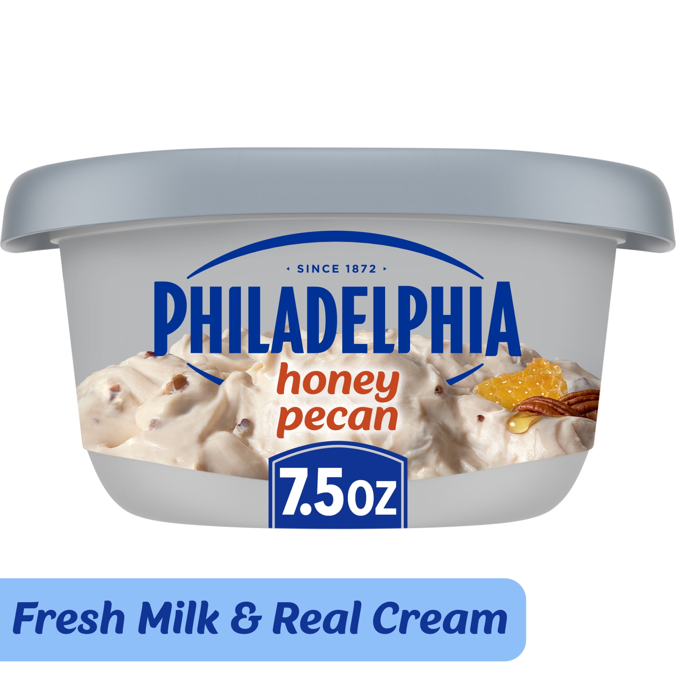 Philadelphia Honey Pecan Cream Cheese Spread, 7.5 oz Tub-Pack Of 6