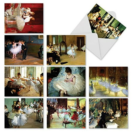 M10031BK NOTES TUTU YOU' 10 Assorted All Occasions Note Cards Feature Famous Paintings of Ballet Dancers with Envelopes by The Best Card (The Best Ballet Dancer)