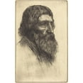 thumbnail image 3 of Alphonse Legros 13x18 Black Modern Framed Museum Art Print Titled - English Peasant (English Peasant), 3 of 5