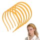 thumbnail image 1 of Uxcell 6Pcs Diademas de Plástico Sin Presión Antideslizante Delgada con Dientes para Uso Diario de Mujeres Amarillo Oscuro, 1 of 6