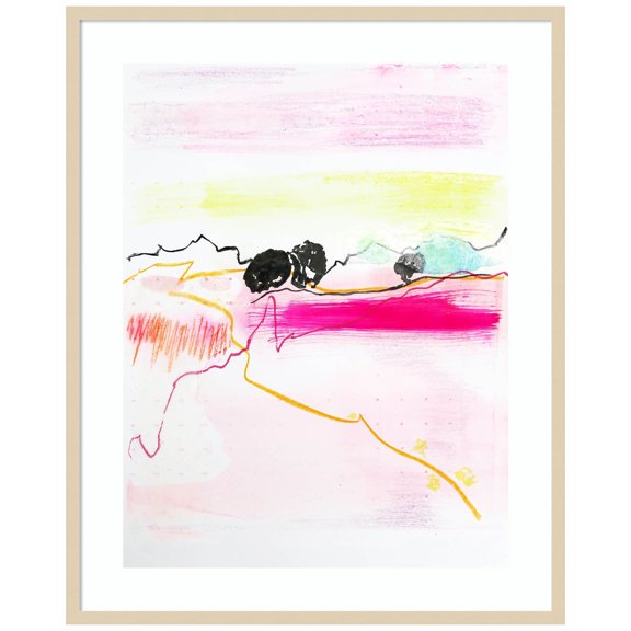Amanti Art Traversing Wood Framed Wall Art Print