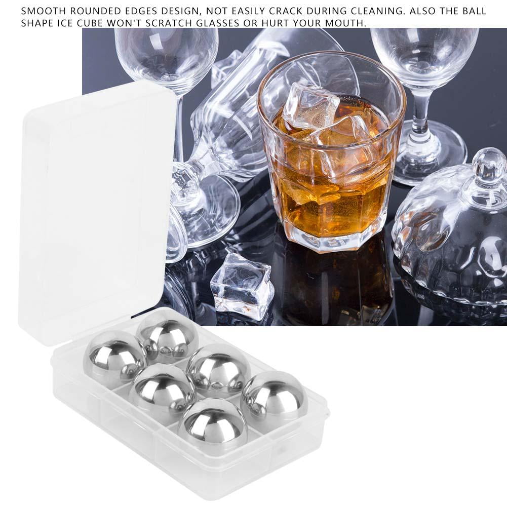 Whiskey Wine Beer Stainless Steel Cooler Stone Ice Cube/Diamond/Ball Chiller Set 