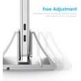 thumbnail image 3 of LENTION Aluminum Space-Saving Vertical Desktop Stand Compatible MacBook,Surface Book,Surface Book and 11 to 17-inch Laptops, 3 of 7