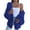 Navy, variant on qucoqpe Women's 2025 Fall Winter Chunky Cable Knit Open Front Sweater Long Sleeve Casual Loose Cardigan Outerwear Coats