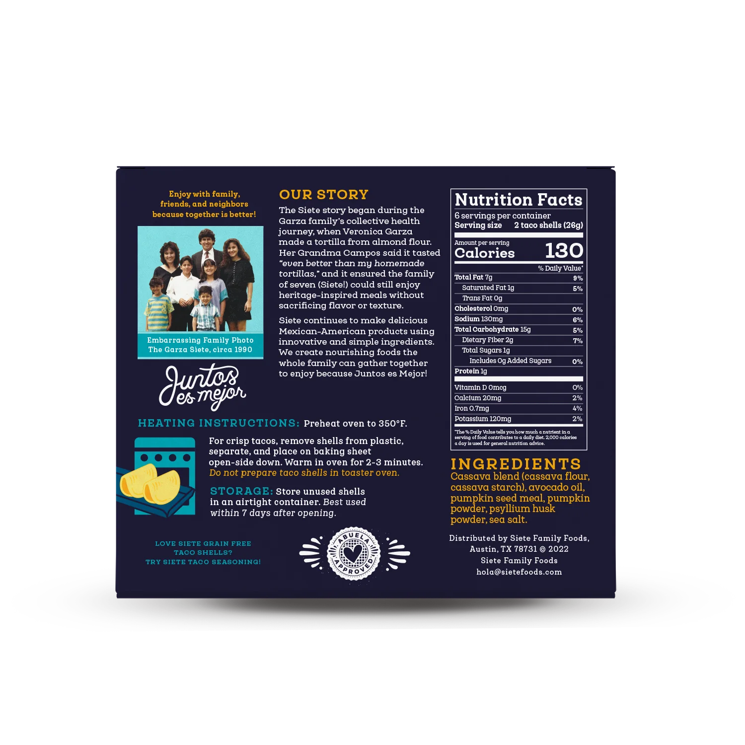 Siete Grain Free Taco Shells, Siete Grain Free Taco Shells