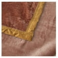 thumbnail image 5 of TiaGOC Fleece Plush Blanket 3.5 LB, 1 Ply, Korean Mink Blanket Queen 79" x 91" - Super Soft and Warm, Lightweight and Cozy Fuzzy Solid Color Fleece Blanket for Bed, Brown, 5 of 6
